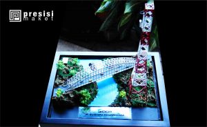 Maket Tower ISAT Souveneer